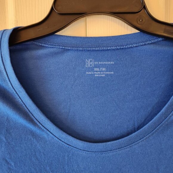 No Boundaries Scoop Neck Tee XXL (19) Primary Blue - Picture 4 of 7